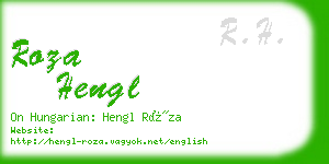 roza hengl business card